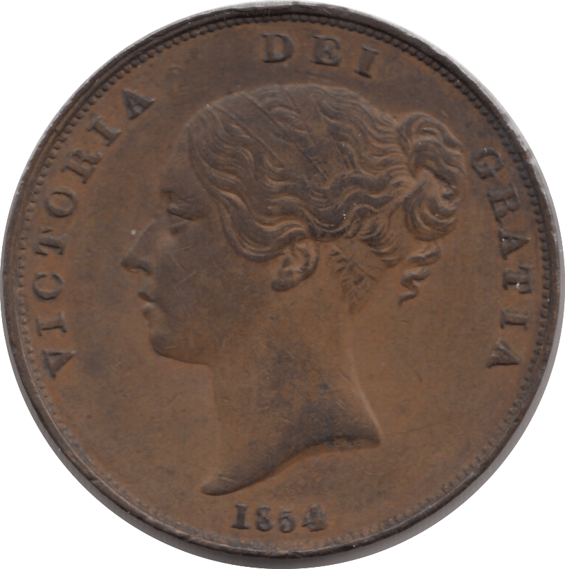 1854 PENNY ( EF ) - Penny - Cambridgeshire Coins