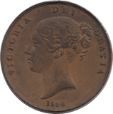 1854 PENNY ( EF ) - Penny - Cambridgeshire Coins