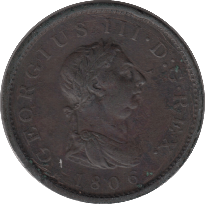 1806 PENNY ( VF ) 1 GEORGE III