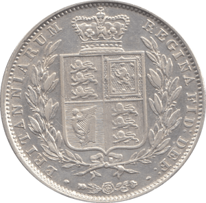 1848 HALFCROWN ( EF ) 8 OVER 6 - Halfcrown - Cambridgeshire Coins