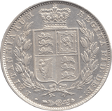 1848 HALFCROWN ( EF ) 8 OVER 6 - Halfcrown - Cambridgeshire Coins