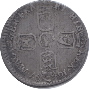 1697 SIXPENCE ( GF ) 2