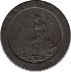 1797 TWOPENCE ( VF ) 1 GEORGE III