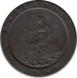 1797 TWOPENCE ( VF ) 1 GEORGE III