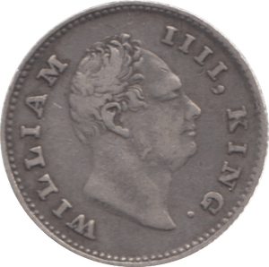 1835 EAST INDIA COMPANY SILVER 1/4 RUPEE - SILVER WORLD COINS - Cambridgeshire Coins