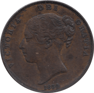 1854 PENNY ( EF ) 1a - Penny - Cambridgeshire Coins