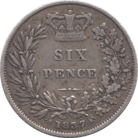 1837 SIXPENCE ( GF ) 5 - Sixpence - Cambridgeshire Coins
