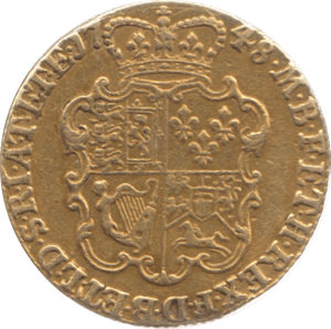 1748 GOLD ONE GUINEA GEORGE II