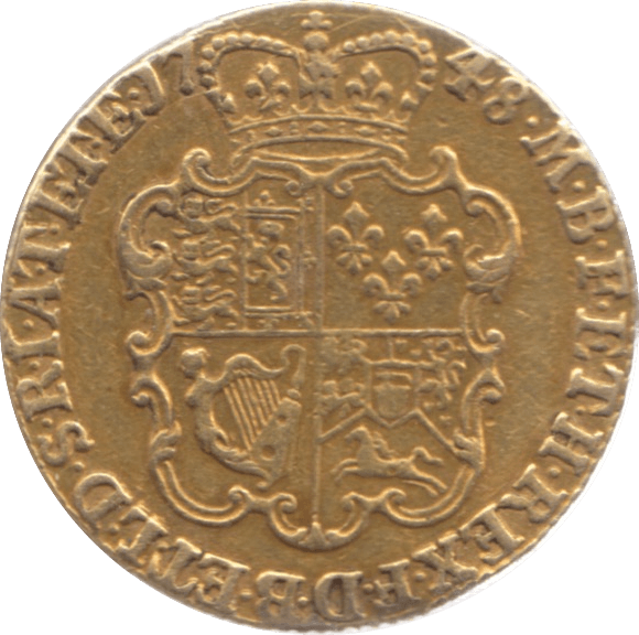 1748 GOLD ONE GUINEA GEORGE II