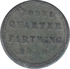 1840 TOY MONEY QUARTER FARTHING - TOY MONEY - Cambridgeshire Coins