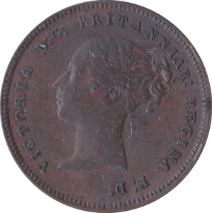 1844 HALF FARTHING ( GVF ) - Half Farthing - Cambridgeshire Coins