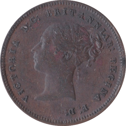 1844 HALF FARTHING ( GVF ) - Half Farthing - Cambridgeshire Coins