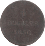 1830 GUERNSEY 4 DOUBLES - WORLD COINS - Cambridgeshire Coins