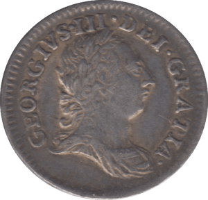 1763 MAUNDY FOURPENCE ( GVF )