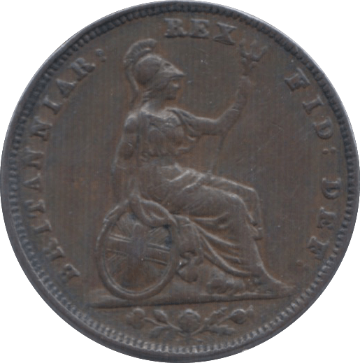 1836 FARTHING ( GVF ) - Farthing - Cambridgeshire Coins