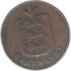 1830 GUERNSEY ONE DOUBLE - WORLD COINS - Cambridgeshire Coins