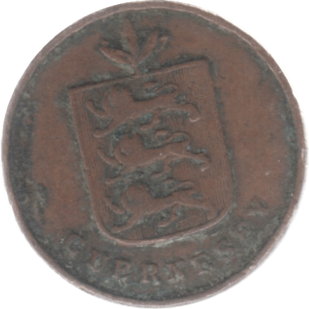 1830 GUERNSEY ONE DOUBLE - WORLD COINS - Cambridgeshire Coins