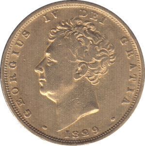 1829 GOLD SOVEREIGN ( GF ) - SOVEREIGN - Cambridgeshire Coins