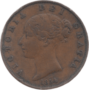 1854 HALFPENNY ( VF ) - Halfpenny - Cambridgeshire Coins