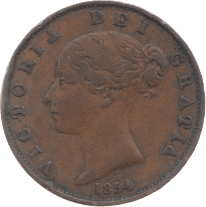 1854 HALFPENNY ( VF ) - Halfpenny - Cambridgeshire Coins