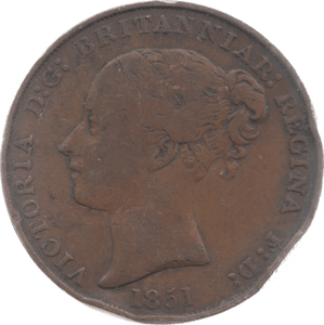 1851 JERSEY 1/13 OF A SHILLING - WORLD COINS - Cambridgeshire Coins