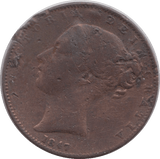 1847 FARTHING ( FAIR ) - Farthing - Cambridgeshire Coins