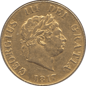1817 GOLD HALF SOVEREIGN ( EF )