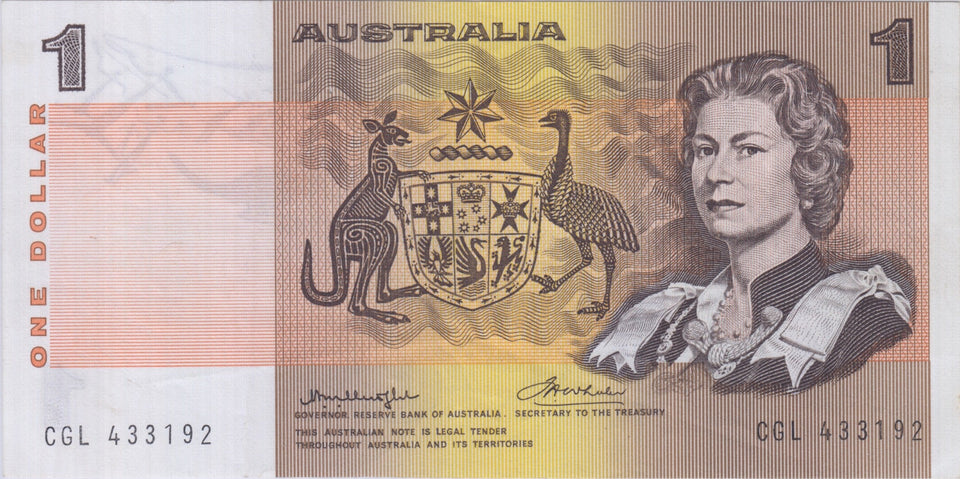 AUSTRALIAN 1 DOLLAR BANKNOTE REF 1427 - World Banknotes - Cambridgeshire Coins