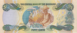 BANK OF BAHAMAS 50 CENTS BANKNOTE REF 1522 - World Banknotes - Cambridgeshire Coins