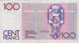 BANK OF BELGIUM 100 FRANCS BANKNOTE REF 1463 - World Banknotes - Cambridgeshire Coins