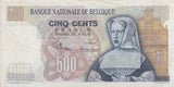 BANK OF BELGIUM 500 FRANK BANKNOTE REF 1552 - World Banknotes - Cambridgeshire Coins