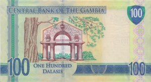BANK OF GAMBIA ONE 100 DALASIS BANKNOTE REF 1515 - World Banknotes - Cambridgeshire Coins