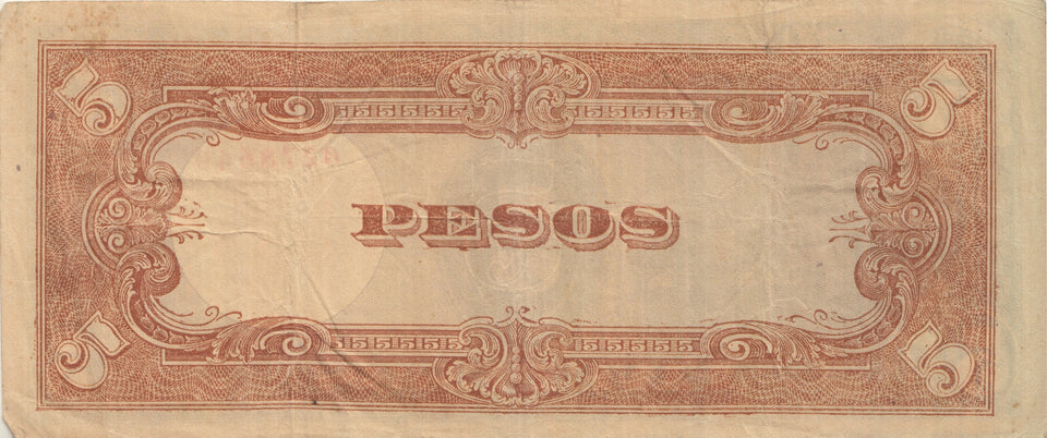 BANK OF JAPAN 5 PESOS BANKNOTE REF 1309 - World Banknotes - Cambridgeshire Coins
