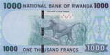 BANK OF RWANDA 1000 FRANCS BANKNOTE REF 1546 - World Banknotes - Cambridgeshire Coins