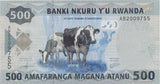 BANK OF RWANDA 500 FRANCS BANKNOTE REF 1545 - World Banknotes - Cambridgeshire Coins