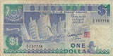BANK OF SINGAPORE ONE DOLLAR BANKNOTE REF 1316 - World Banknotes - Cambridgeshire Coins