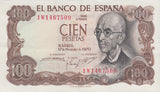 BANK OF SPAIN ONE HUNDRED PESETAS BANKNOTE REF 1255 - World Banknotes - Cambridgeshire Coins