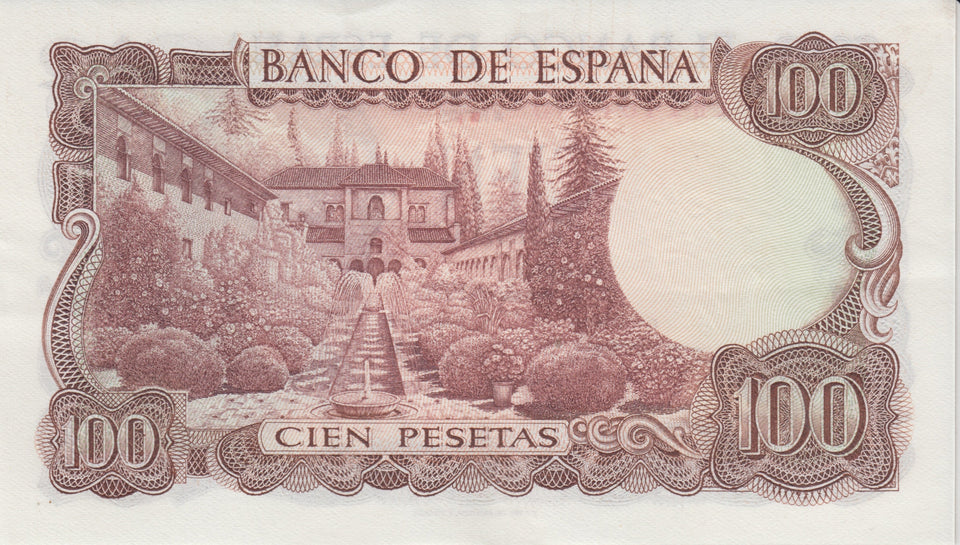 BANK OF SPAIN ONE HUNDRED PESETAS BANKNOTE REF 1255 - World Banknotes - Cambridgeshire Coins