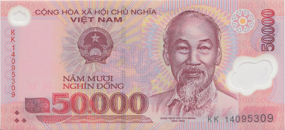 BANK OF VIETNAM 50000 DONG BANKNOTE REF 1542 - World Banknotes - Cambridgeshire Coins