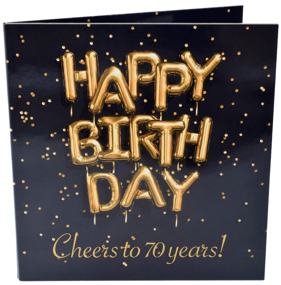 Birthday Coin Year Gift Card Including Coins 70th Birthday - Gift Ideas - Cambridgeshire Coins
