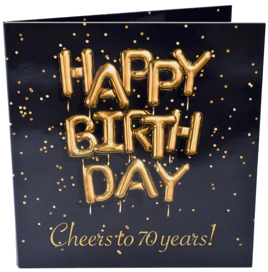 Birthday Coin Year Gift Card Including Coins 70th Birthday - Gift Ideas - Cambridgeshire Coins