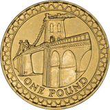 Brilliant Uncirculated £1 Coin Presentation Pack Menai Bridge Wales 2005 - £1 BU PACK - Cambridgeshire Coins