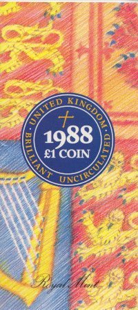 Brilliant Uncirculated £1 Coin Presentation Pack United Kingdom 1988 - £1 BU PACK - Cambridgeshire Coins