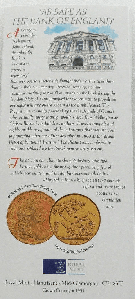 Brilliant Uncirculated £1 Coin Presentation Pack United Kingdom 1994 - £1 BU PACK - Cambridgeshire Coins