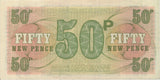 BRITISH ARMED FORCES 50 PENCE BANKNOTE REF 1268 - World Banknotes - Cambridgeshire Coins