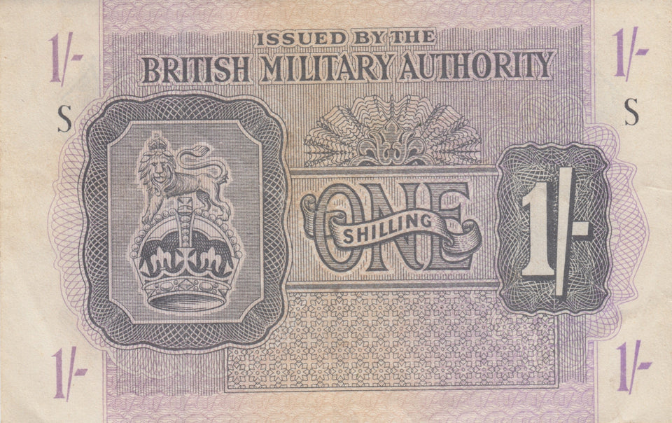 BRITISH MILITARY ONE SHILLING BANKNOTE REF 1251 - World Banknotes - Cambridgeshire Coins