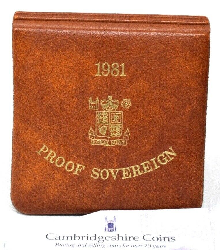 Brown Royal Mint 1981 Proof Sovereign Coin Storage Box Only - Cambridgeshire Coins