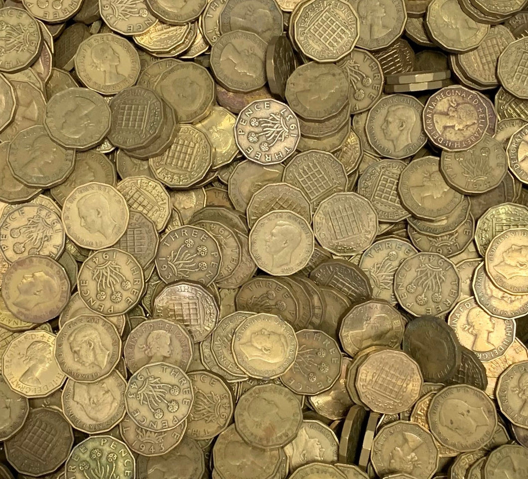 BULK BRASS THREE PENCE - Bulk - Cambridgeshire Coins