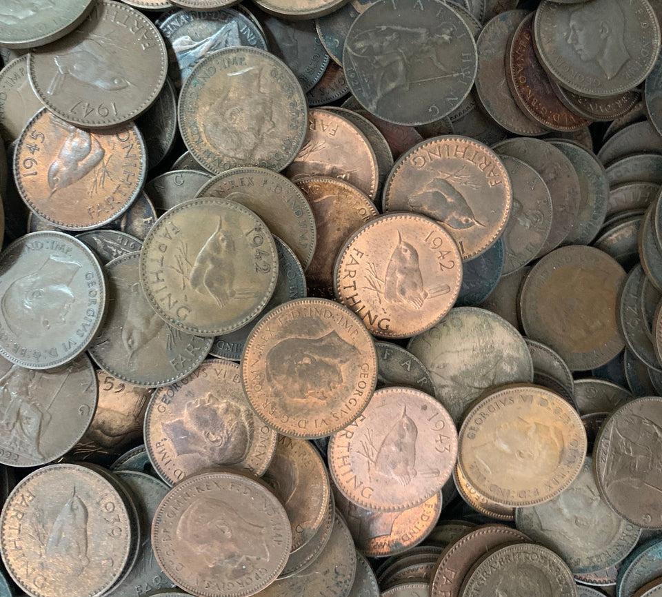 BULK FARTHINGS - Bulk - Cambridgeshire Coins