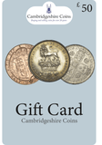 CAMBRIDGESHIRE COINS GIFT CARD £15 - £200 - Gift Card - Cambridgeshire Coins